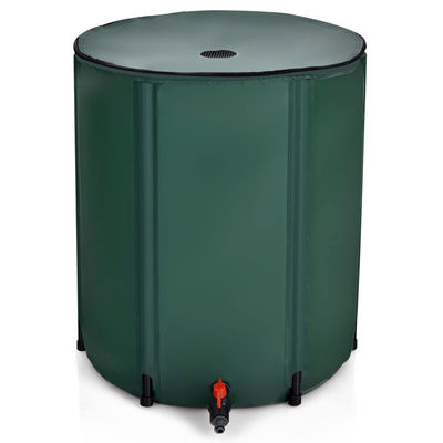 Collettore di acqua piovana extra stabile 100 gal Immagazzinamento portatile di acqua per l'irrigazione del giardino