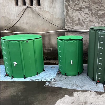 Collettore di acqua piovana extra stabile 100 gal Immagazzinamento portatile di acqua per l'irrigazione del giardino