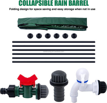 Extra Stabile 250L Portatile Collettore d'acqua Barile di pioggia per la raccolta di pioggia impermeabile