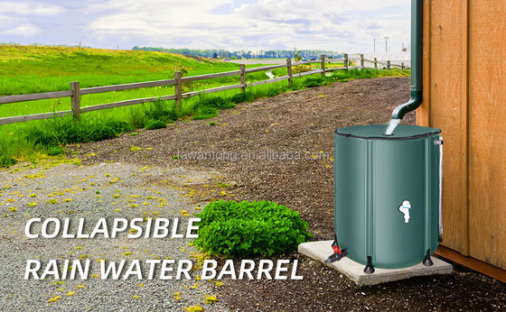 Un barile per pioggia pieghevole da 250 litri è l'aggiunta perfetta al tuo impianto di stoccaggio dell'acqua del giardino.