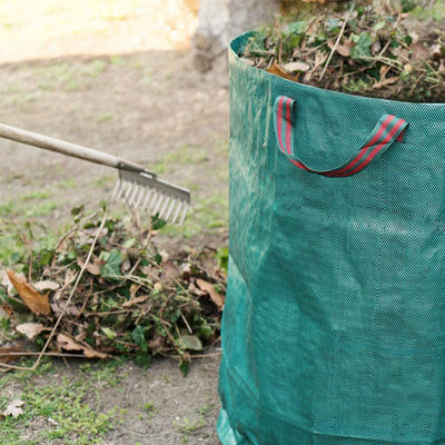 Sacchetti di rifiuti da giardino pieghevoli Sacchetti pesanti di rifiuti da prato piscina cortile Sacchetto a foglie stagione inverno