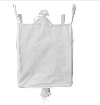Peso di carico 1000 kg Jumbo Bag con anello croce e gonna bianca superiore