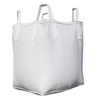 Peso di carico 1000 kg Jumbo Bag con anello croce e gonna bianca superiore