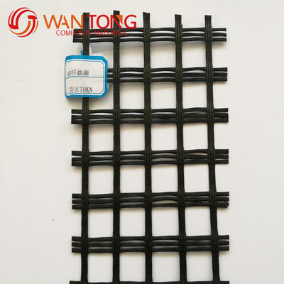 5 m di larghezza Fibra di vetro Geogrid Warp Knitting per rinforzo di sovrapposizione di asfalto CE/ISO9001
