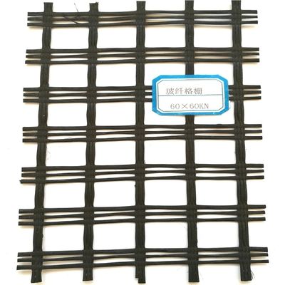 5 m di larghezza Fibra di vetro Geogrid Warp Knitting per rinforzo di sovrapposizione di asfalto CE/ISO9001