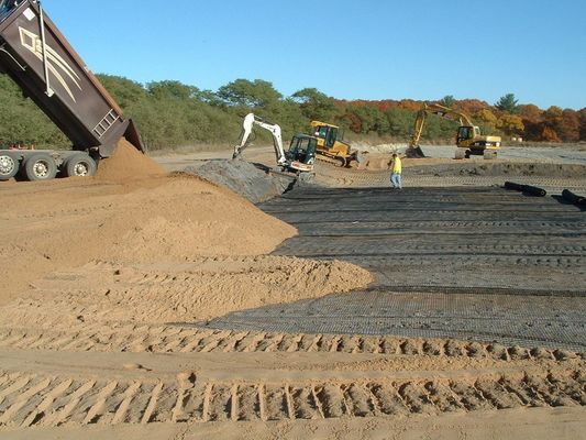 Materiale di pavimentazione stradale per rivestimento bituminoso Geogrid in fibra di vetro con maglie di 12,7*12,7 mm