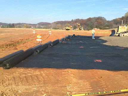 Materiale di pavimentazione stradale per rivestimento bituminoso Geogrid in fibra di vetro con maglie di 12,7*12,7 mm