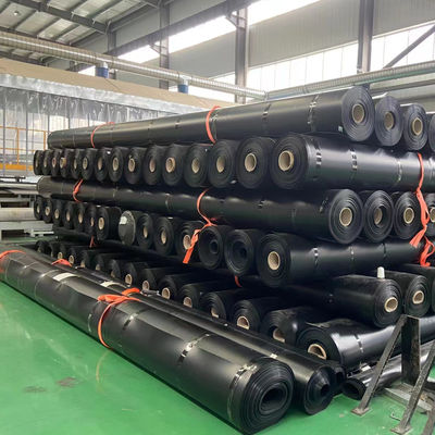 Geomembrana di HDPE rinforzata, rivestimento di membrana di stagno per materia prima 100% vergine di HDPE LLDPE