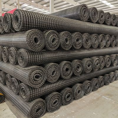 12.7*12.7mm e 25.4*25.4mm PP Plastic Biaxial Geogrid Mesh Perfetto per fondazioni
