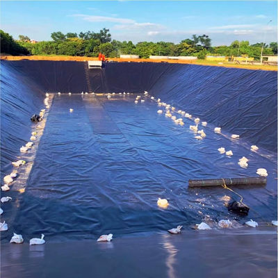 Geomembrana di HDPE rinforzata, rivestimento di membrana di stagno per materia prima 100% vergine di HDPE LLDPE