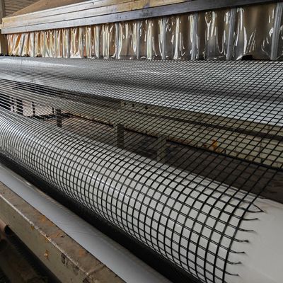 Poliester Geogrid CE / ISO9001 / SGS certificato per la costruzione stradale e il muro di sostegno