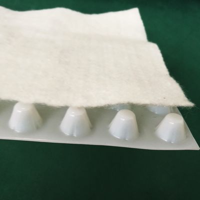 Tavola di drenaggio alberghiera con geotessile HDPE composito a fossette certificato CE/ISO/ISO14001