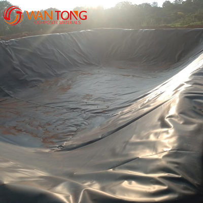 Geomembrana di rivestimento di stagni di allevamenti ittici in HDPE in bianco e nero per la protezione ambientale