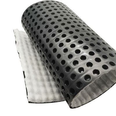 8 mm di altezza HDPE PP non tessuto composito foglio di drenaggio a fossette/tabella di drenaggio