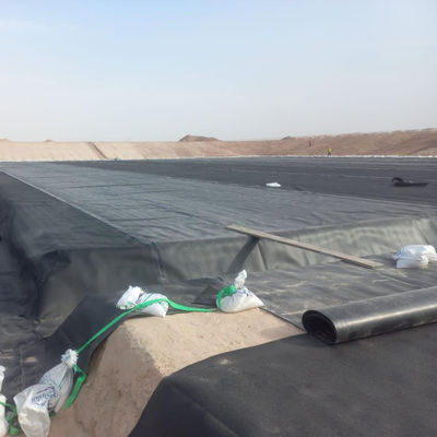 1 mm Geomembrana HDPE Liner di stagno Geomenbrana per l'estrazione mineraria Realizzata in 100% di HDPE vergine LLDPE