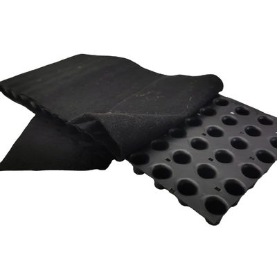 Tavola di drenaggio di riciclo di 8 mm in HDPE PP per costruzione di strutture di parcheggio sotterraneo