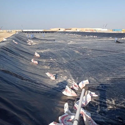 2m-8m Larghezza HDPE Dam Liner 1mm Geomembrane Liner per l'acquacoltura Pesci azienda vendita