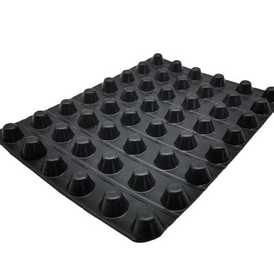 Tavola di drenaggio in plastica a fossette in HDPE di 60 mm di altezza per terrazzi da golf e tetto impermeabilizzato