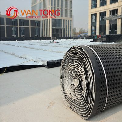 Superiore protezione del tetto tabella di drenaggio a fossette in HDPE con geotessile in altezza da 8 mm a 60 mm