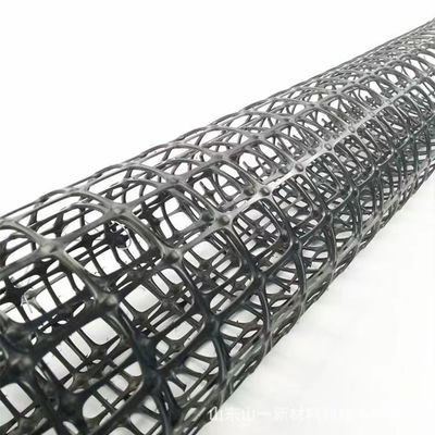30kn PP Plastico Biassiale Geogrid per la costruzione di strade Lunghezza 50-100m Materiale grezzo Plastico PP