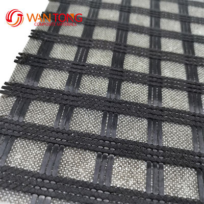 50/50kn Geogrid in fibra di vetro Geotectil non tessuto composito per la costruzione di una griglia di pavimentazione