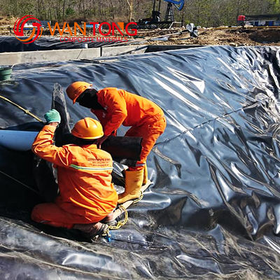 Geomembrana in HDPE a larghezza personalizzata da 1,5 mm per il rivestimento dello stagno in stile cinese a bassa temperatura