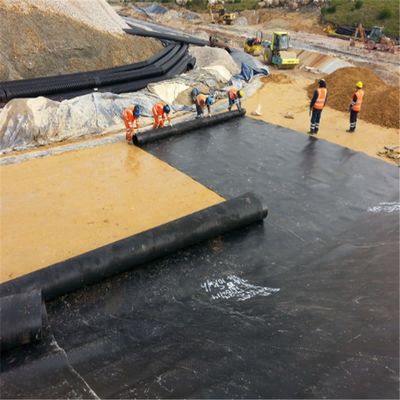 Geomembrana di plastica in HDPE nera di 2 mm di spessore per la pesca