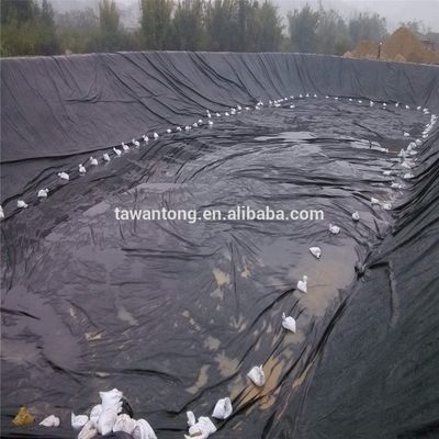 Geomembrana di plastica in HDPE nera di 2 mm di spessore per la pesca