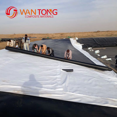 Sviluppo di geomembrane per superfici ruvide in HDPE, soffiatura di pellicole da 1,0 mm per rivestimenti impermeabili