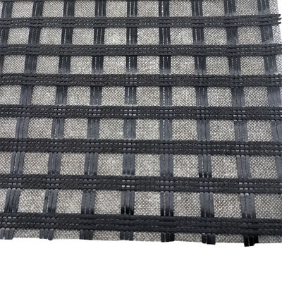 80kn 120kn Rendimento di trazione Biassiale/Uniaxiale Poliester Pet Geogrid per la costruzione stradale