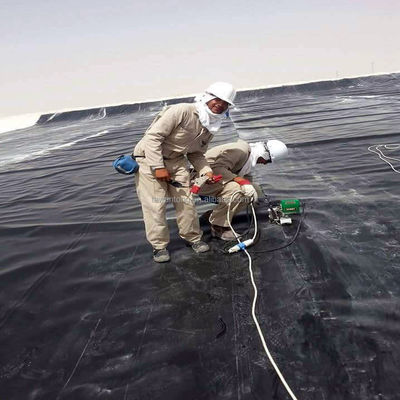 Stagno di rivestimento in geomembrana in PVC HDPE LDPE LLDPE per acquario di gamberetti in Indonesia