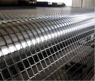 Geogrid nera geotessile non tessuta biassiale di plastica con cucitura antincrocio Geogrid per pavimenti asfaltati