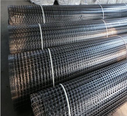 PP Biassiale Geogrid di plastica per la costruzione stradale e per il muro di rinforzo delle vie minerarie