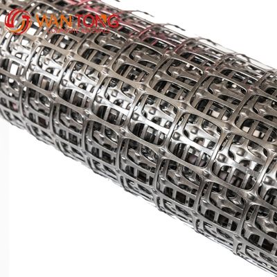 Resistenza alla trazione 40/40kn Polipropilene Geogrid Plastica Biassiale PP Geogrid per ispezione in loco