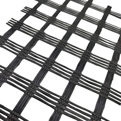 Geogrid in fibra di vetro per la resistenza rinforzo del letto stradale Geogrid rivestito di asfalto bianco