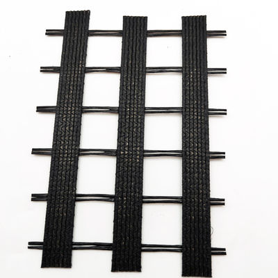 Giallo 50KN Geogrid in fibra di vetro rivestita di bitume per il rinforzo delle strade nel design cinese