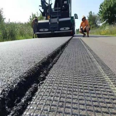 Armatura del pavimento stradale 60kn Geogridia biassiale in fibra di vetro con certificazione ISO standard