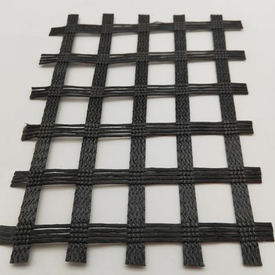 Geogrid in fibra di vetro geocomposta standard ISO per il rinforzo dello strato di asfalto 50/50kn