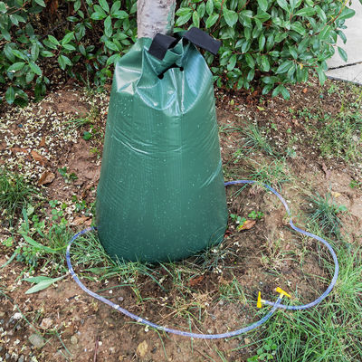 Bagno per l'irrigazione degli alberi in PVC PE di capacità 75L certificato CE/ISO con due tubi di alimentazione diretta